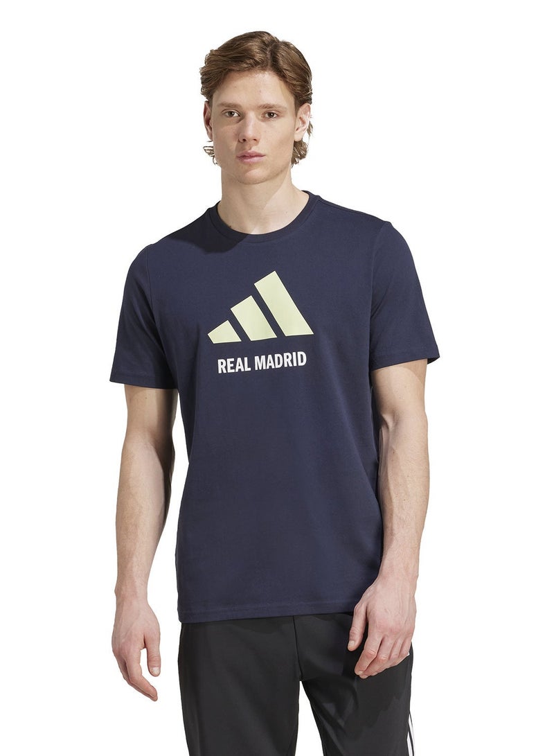 Adidas Real Madrid Seasonal Graphic T-Shirt - Image 1
